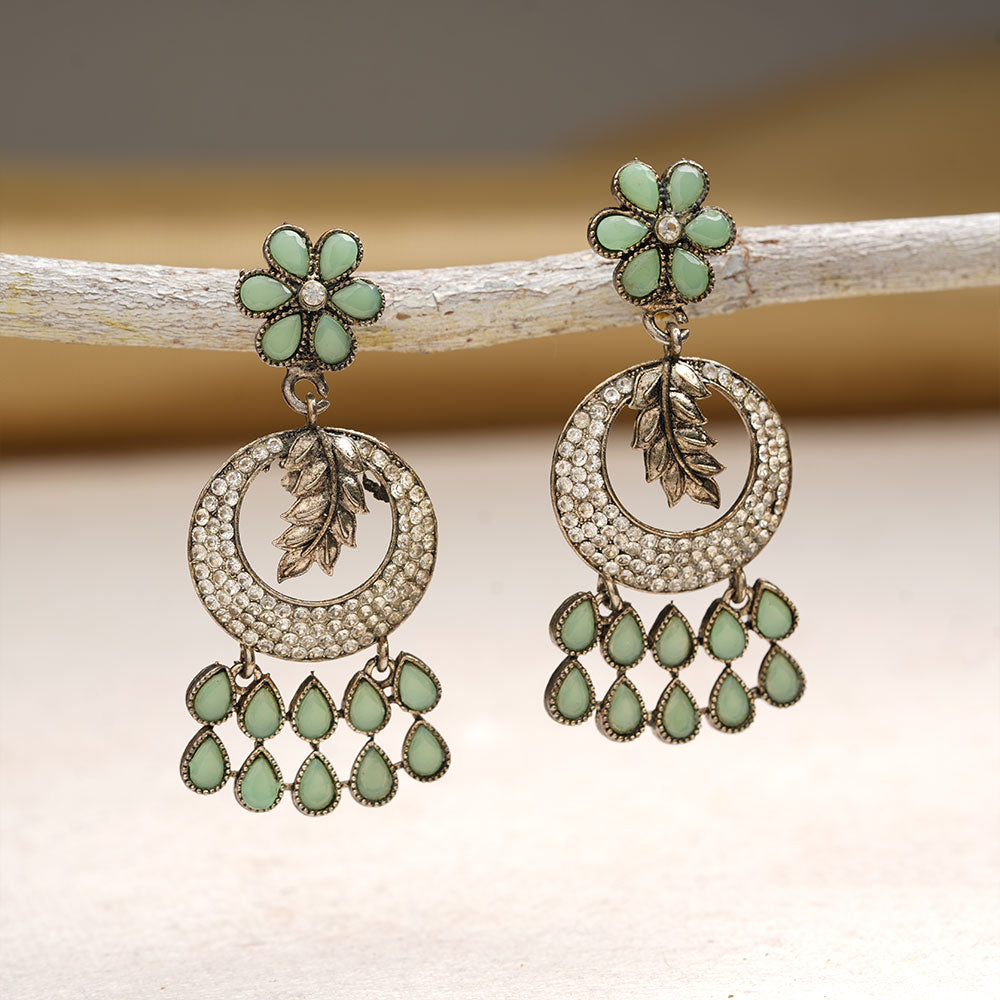 Aira- Stone Studded Dangler Earrings