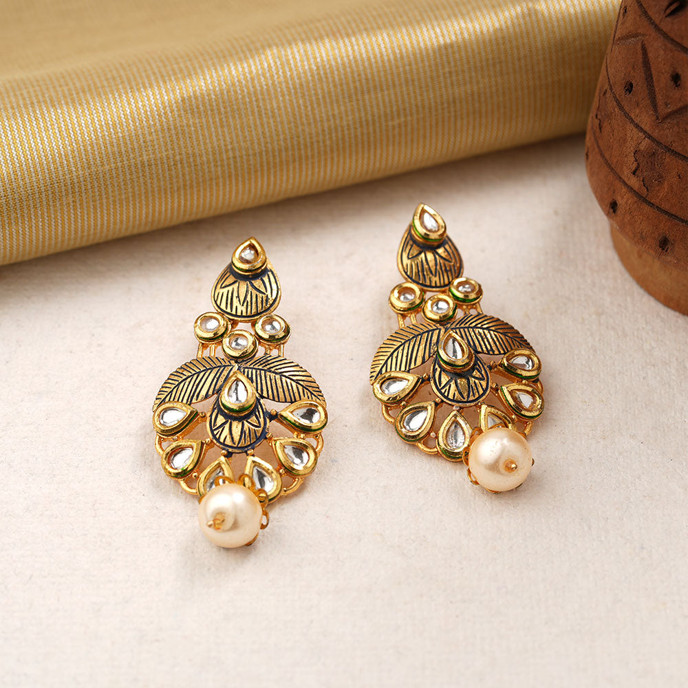 Amoli- Hangigng Pearl Dangler Earrings