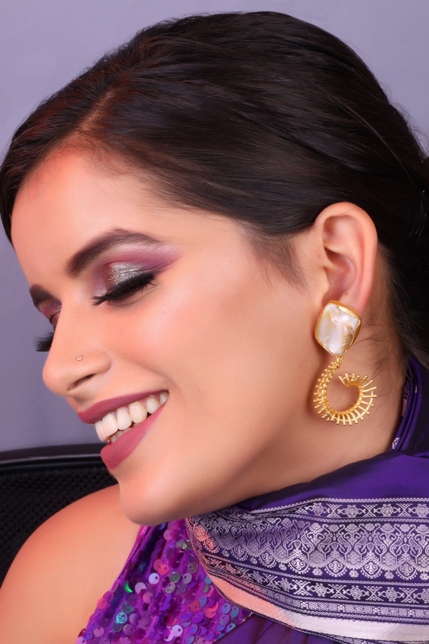 Alina- Stone Studded Stud Earrings