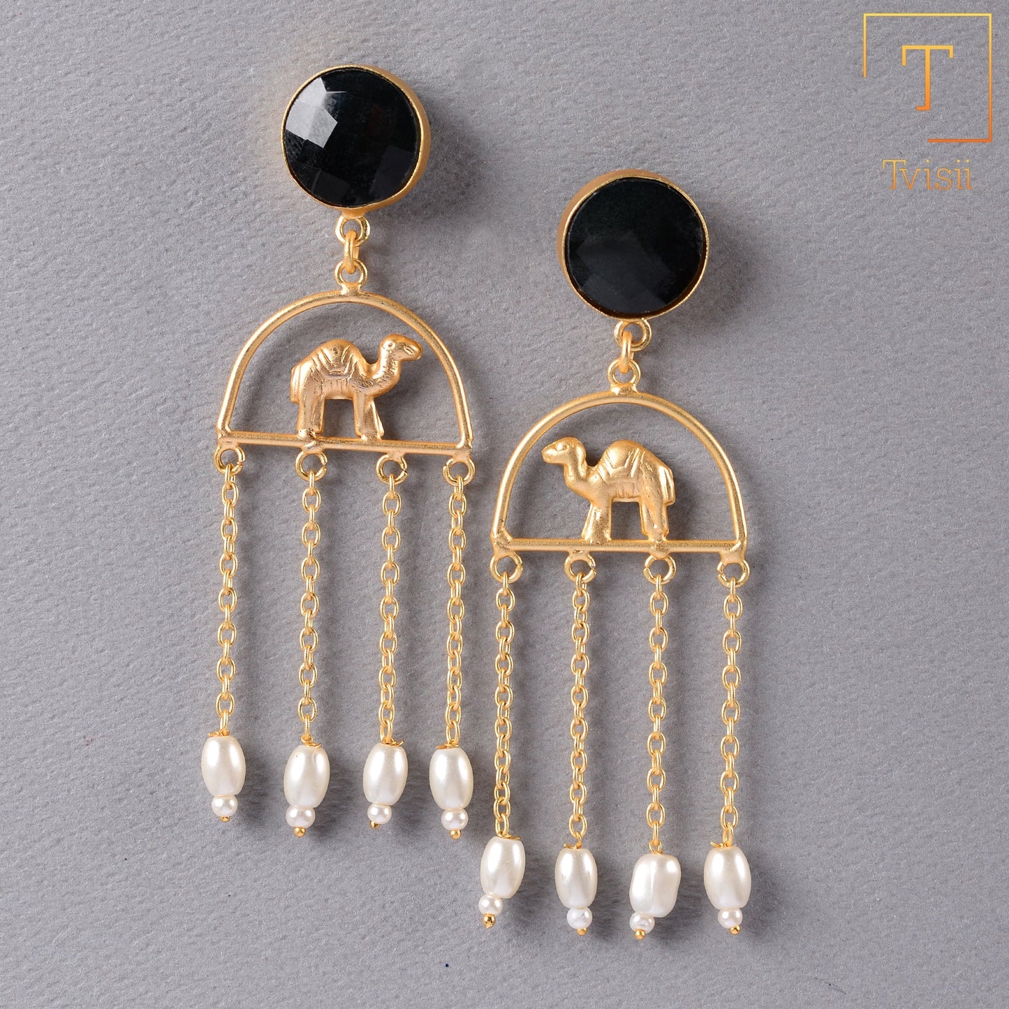 Samaira- Stone Studded Dangler Earrings