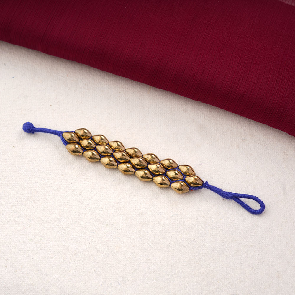 Abhilasha- Golden Pearl thread Bracelet