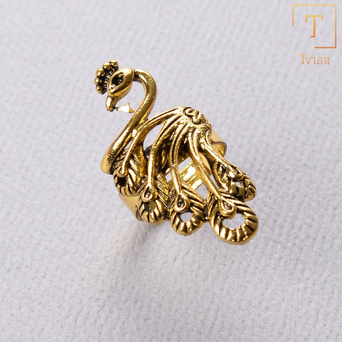 Deepika- Golden Adjustable Ring