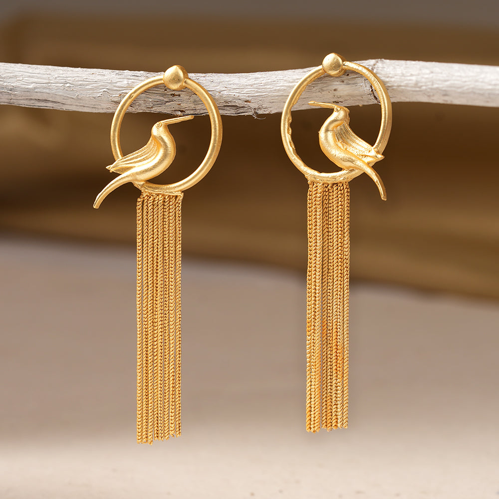 Aria- Hanging Tassles Dangler Earrings