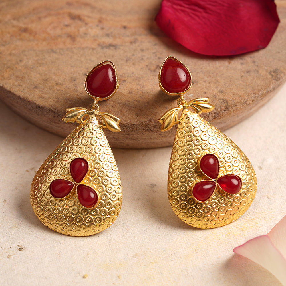 Pallavi- Stone Studded Dangler Earrings