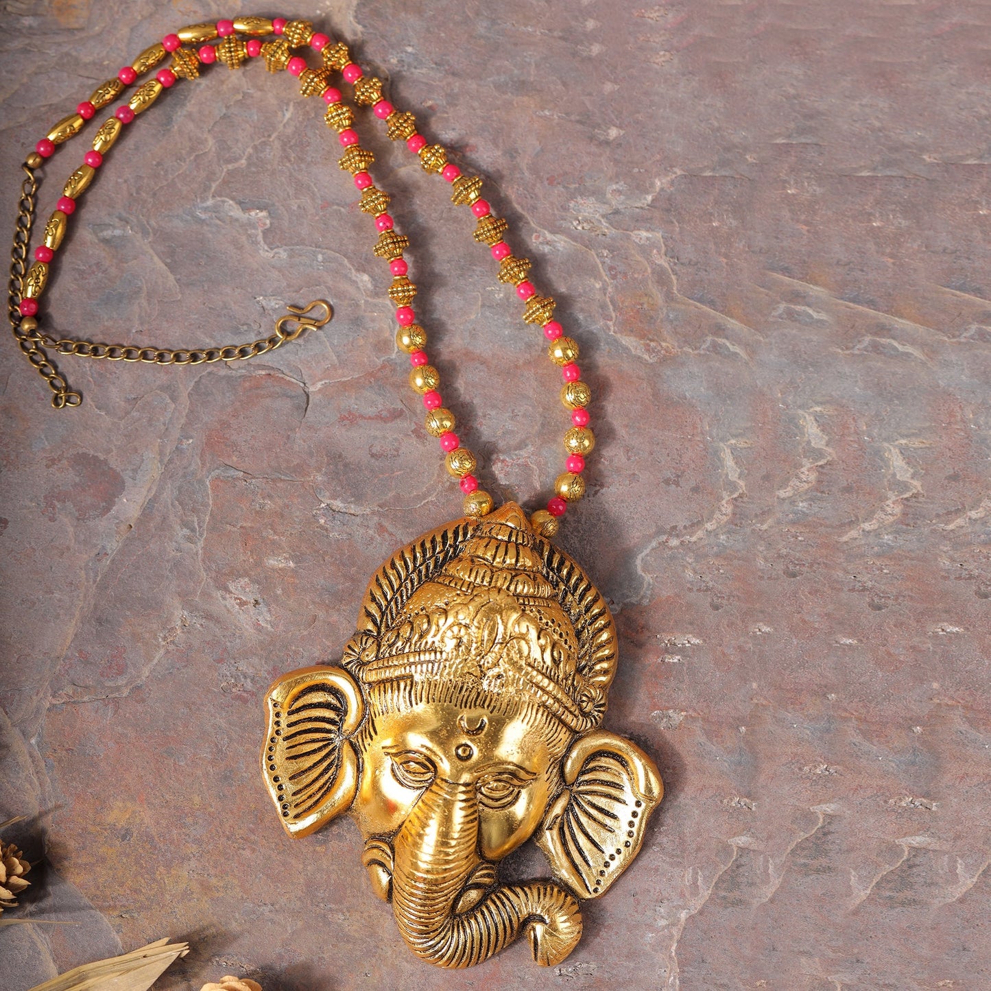 Ekdanta- Ganesh Pendant Beaded Neckpiece