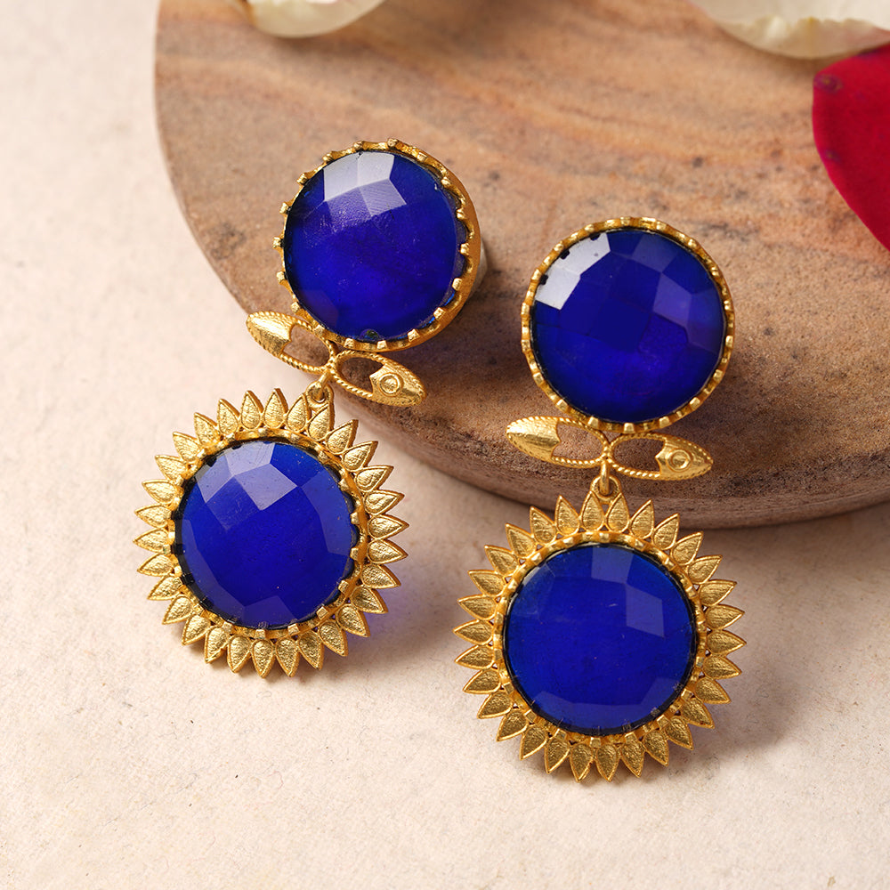 Ranya- Stone Studded Dangler Earrings