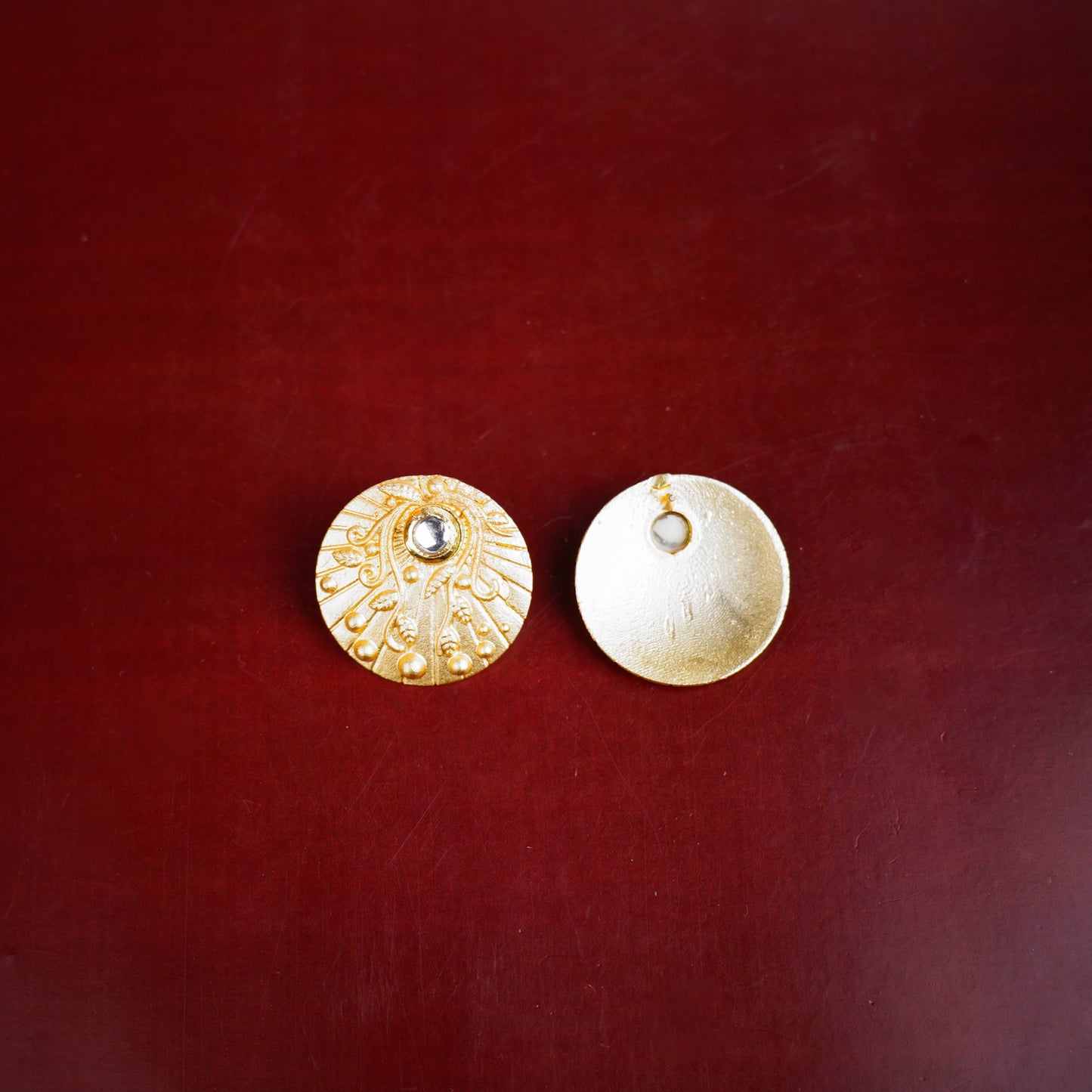 Rhea- Kundan Studded Stud Earrings