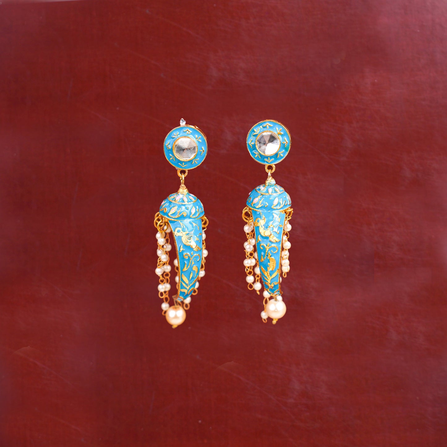 Aashna- Stone Studded Dangler Earrings