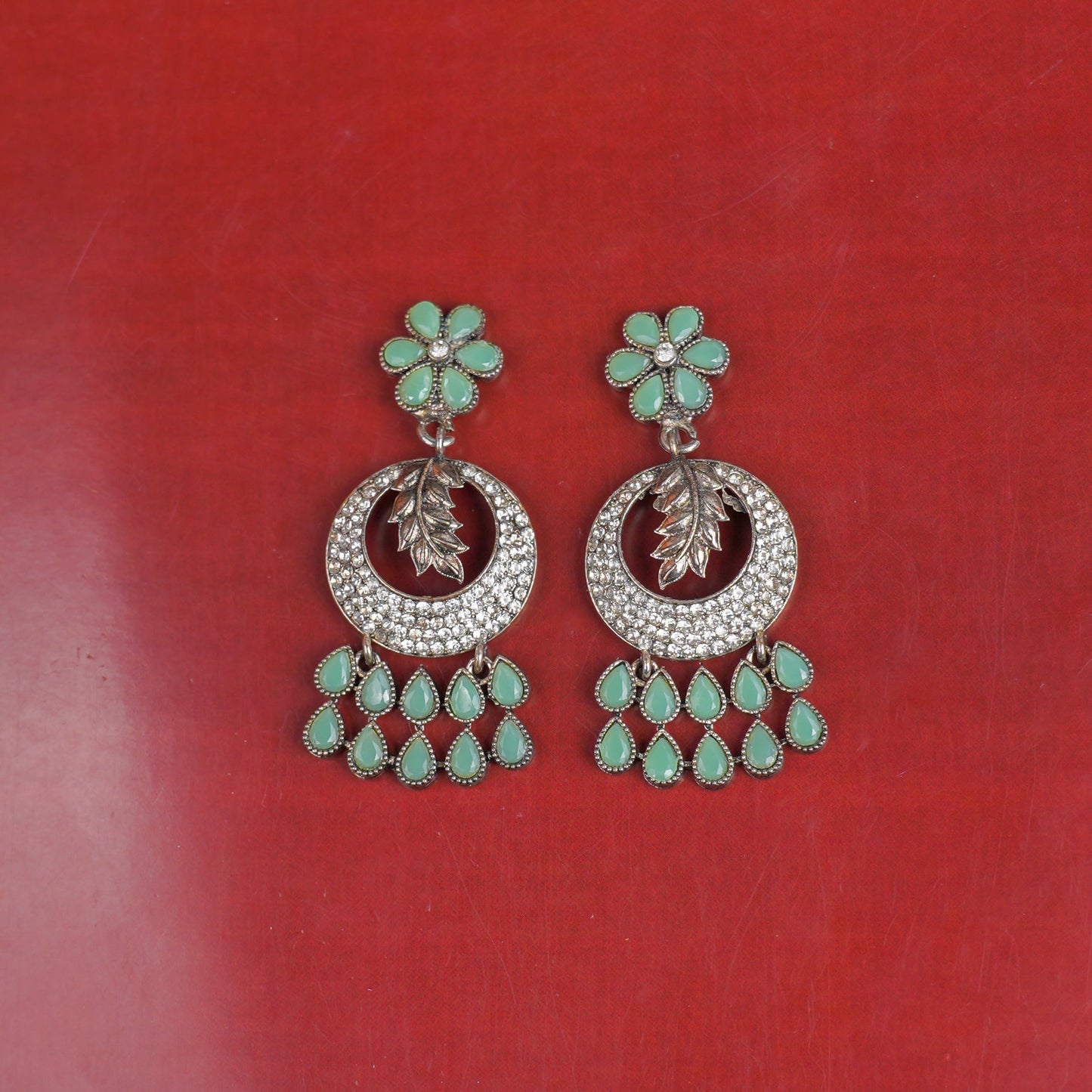 Aira- Stone Studded Dangler Earrings