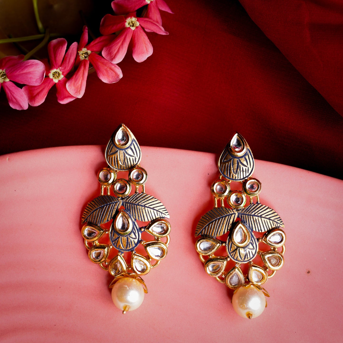 Amoli- Hangigng Pearl Dangler Earrings