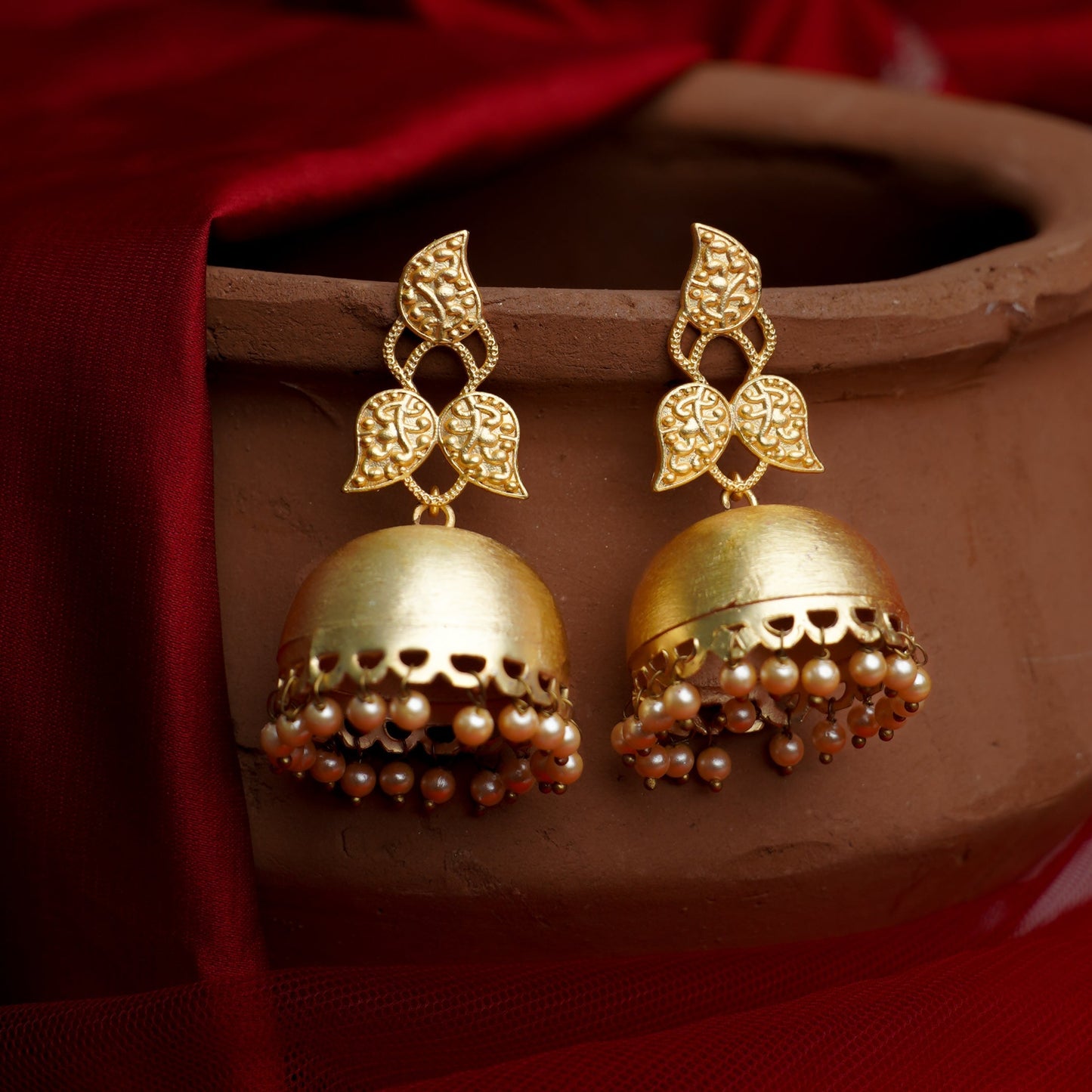 Aparna- Hanging Pearls Dangler Earrings