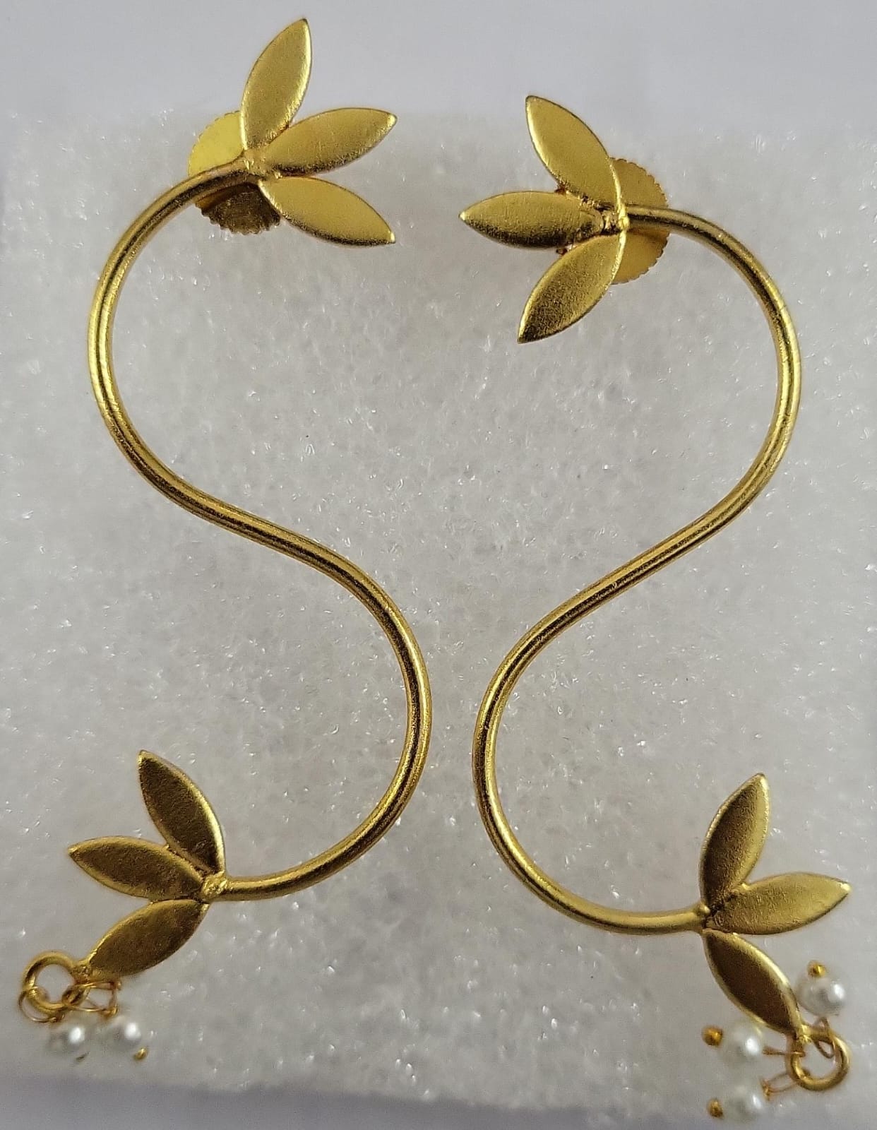 Aparna- Hanging Pearl Dangler Earrings