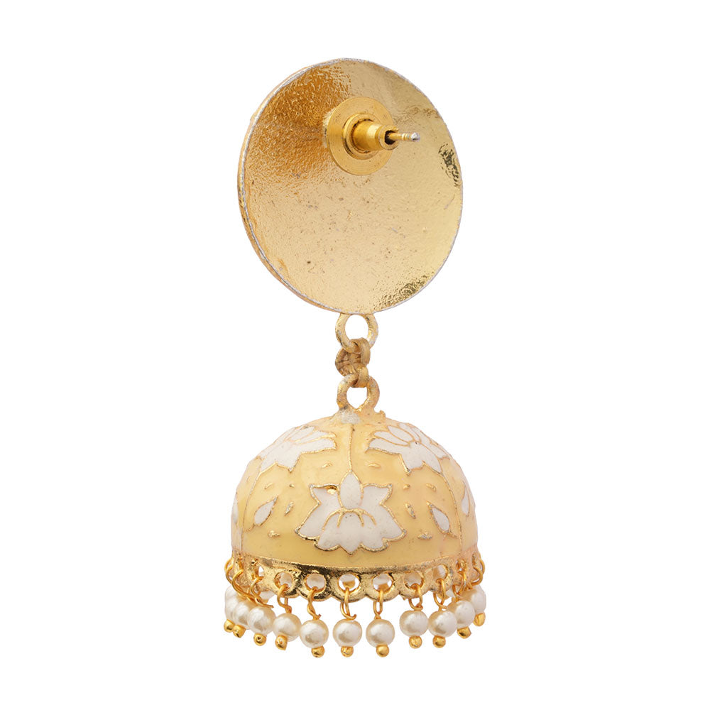 Isha- Hanging Pearl Jhumka Earrings