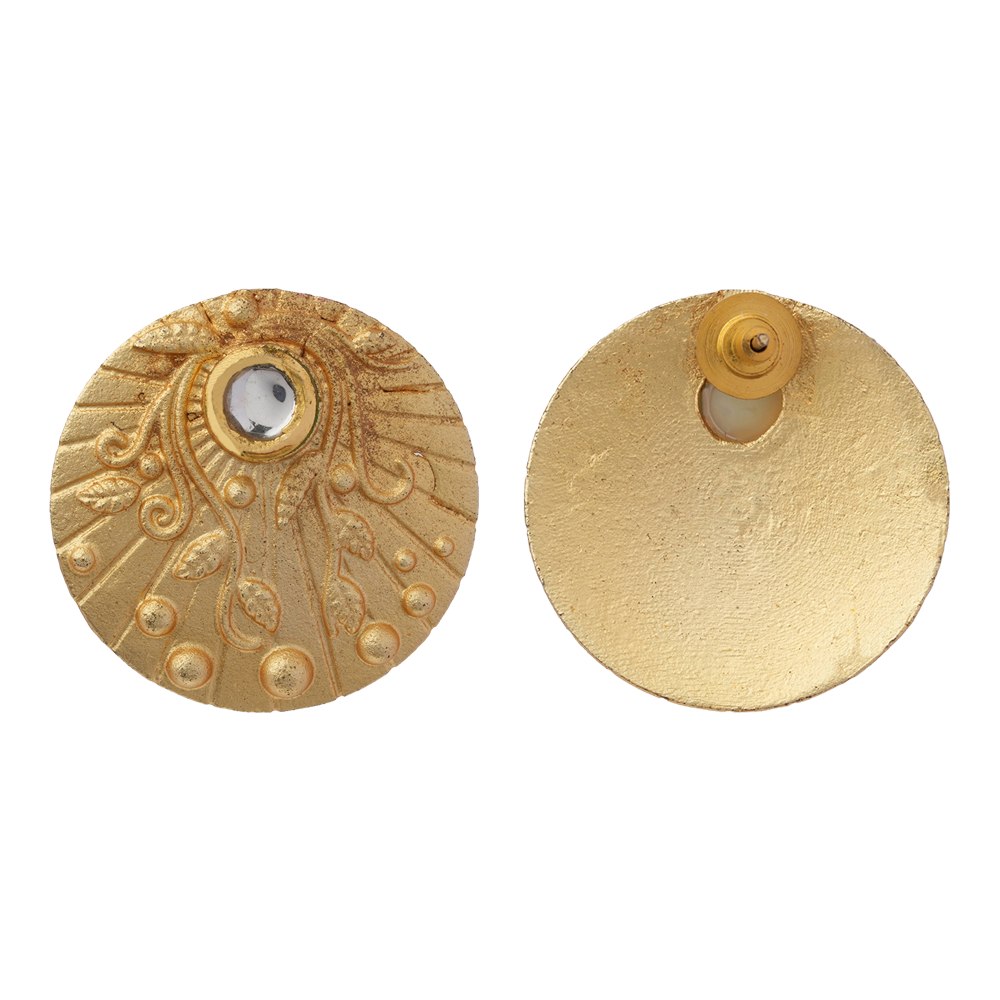 Rhea- Kundan Studded Stud Earrings