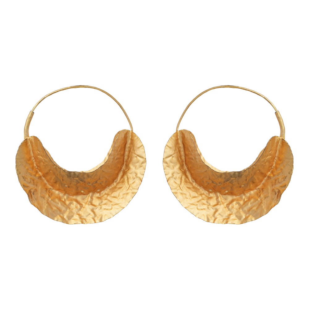 Saanvi- Golden Hoops Earrings