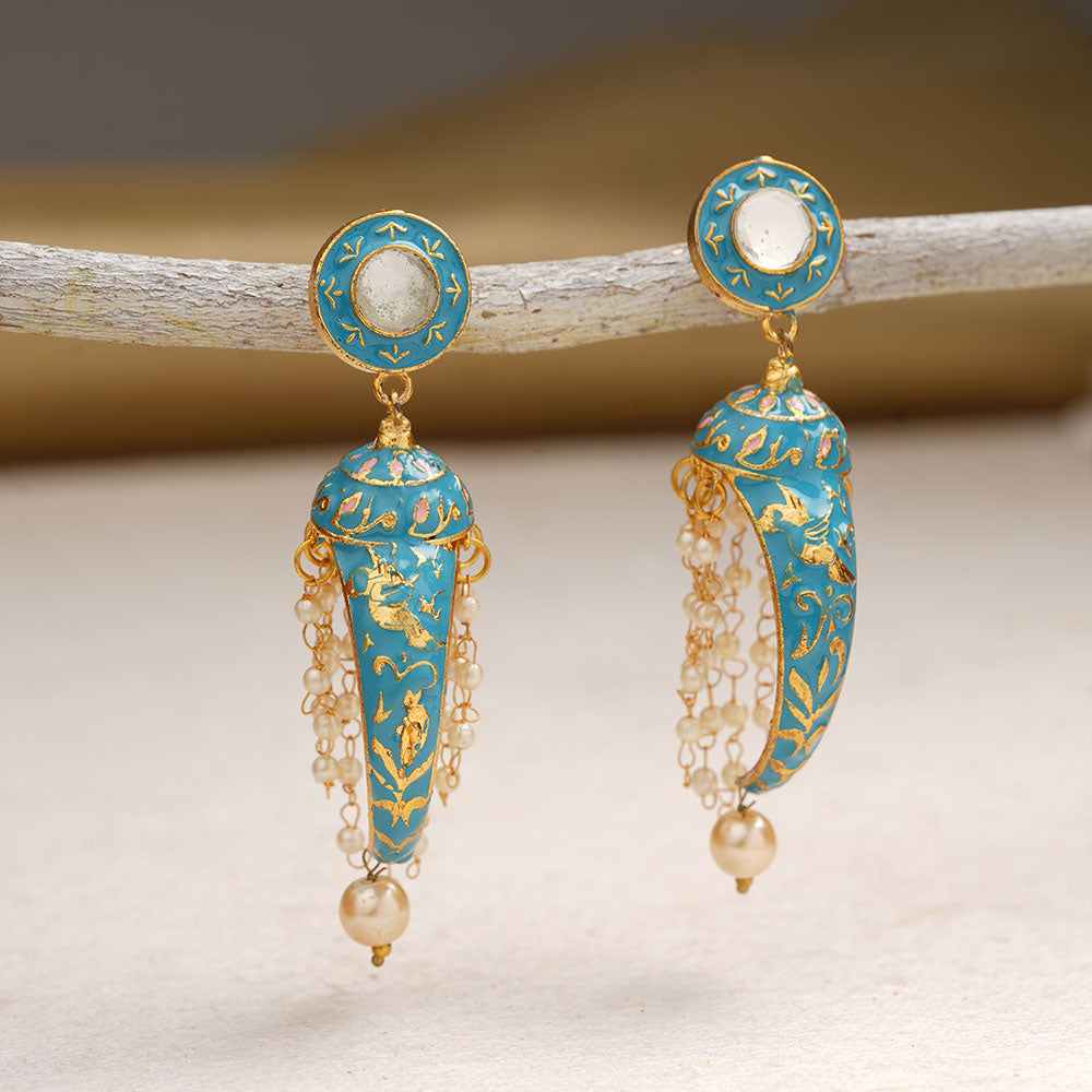 Aashna- Stone Studded Dangler Earrings