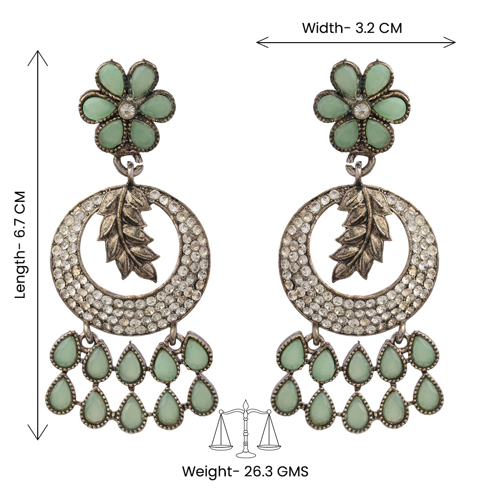 Aira- Stone Studded Dangler Earrings