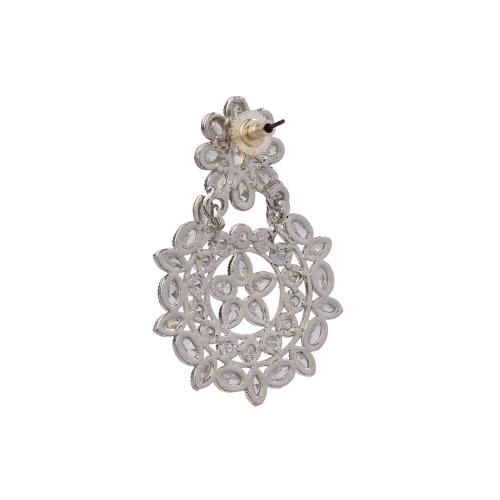 Amaya- Crystal Studded Dangler Earrings
