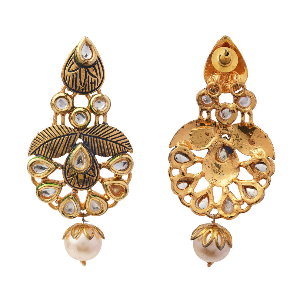 Amoli – Hanging Pearl Dangler Earrings