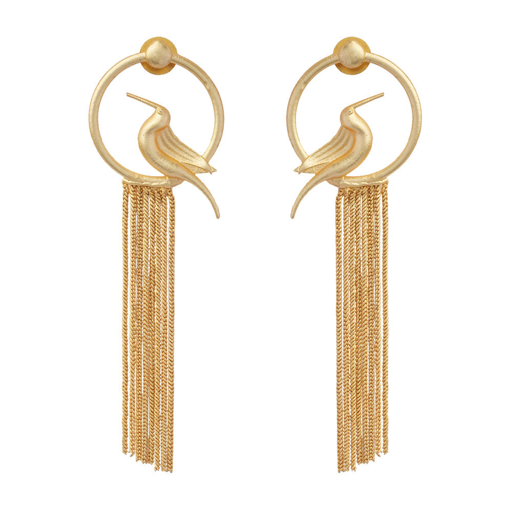 Aria- Hanging Tassles Dangler Earrings