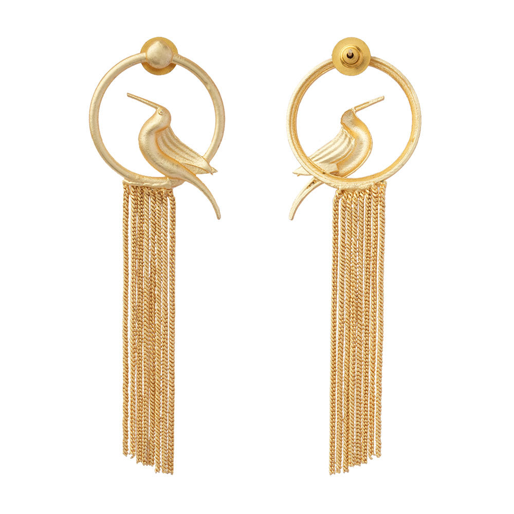 Aria- Hanging Tassles Dangler Earrings