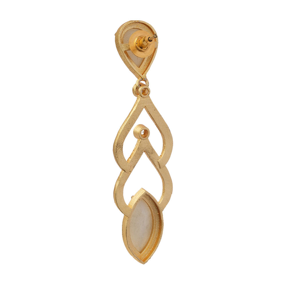 Arnika- Stone Studded Dangler Earrings