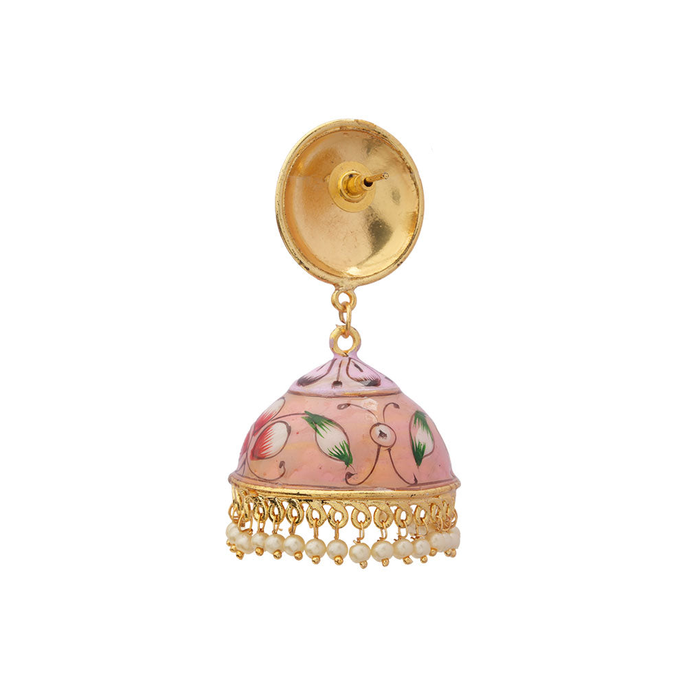 Chandni- Hanging Pearls Jhumka Earrings