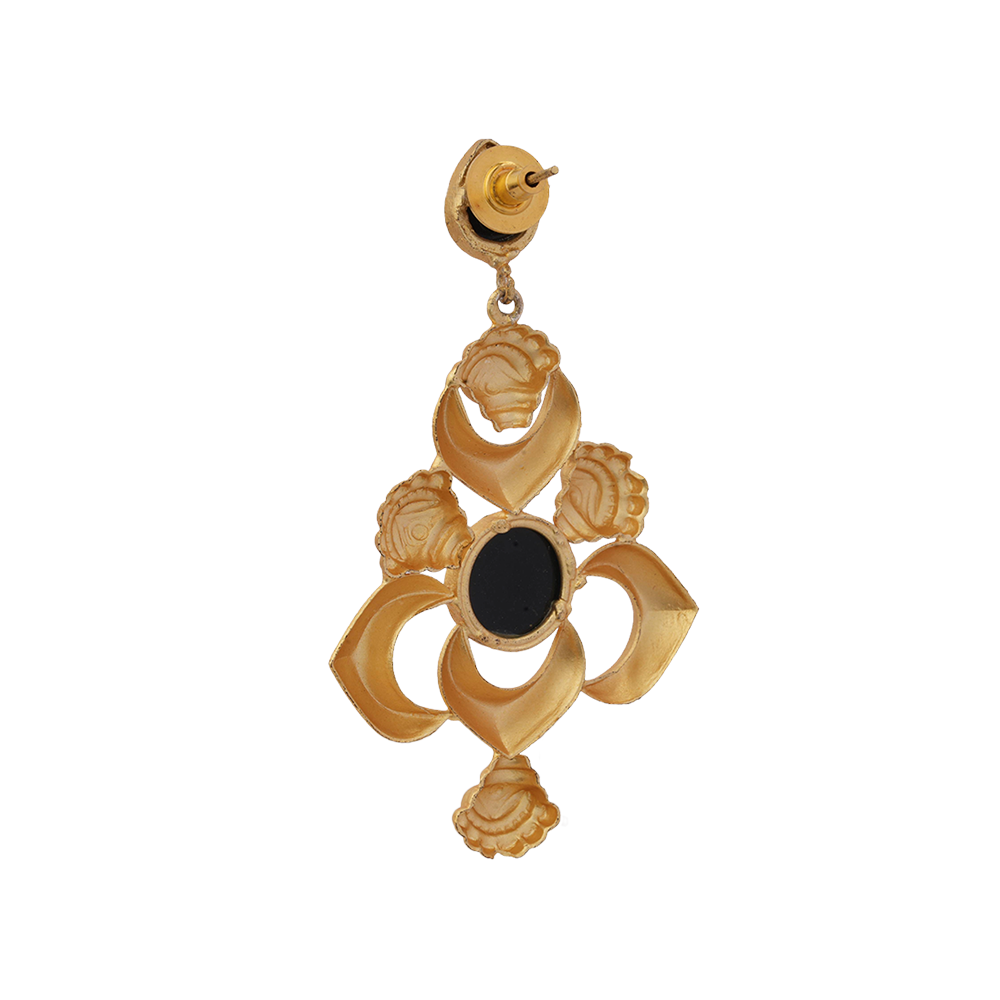 Nira- Stone Studded Dangler Earrings