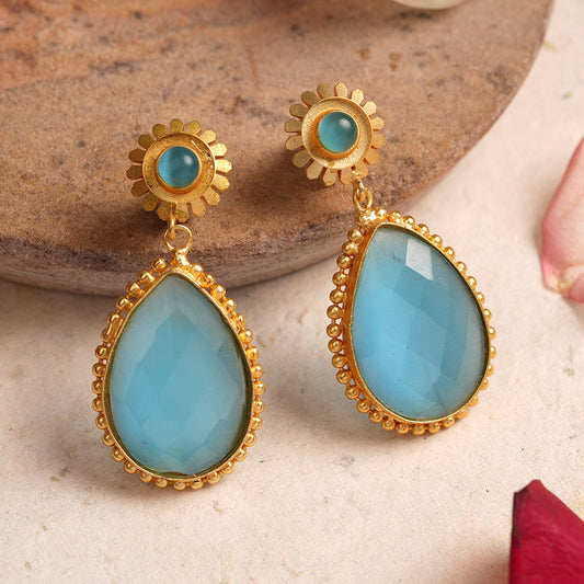 Nisha- Stone Studded Dangler Earrings