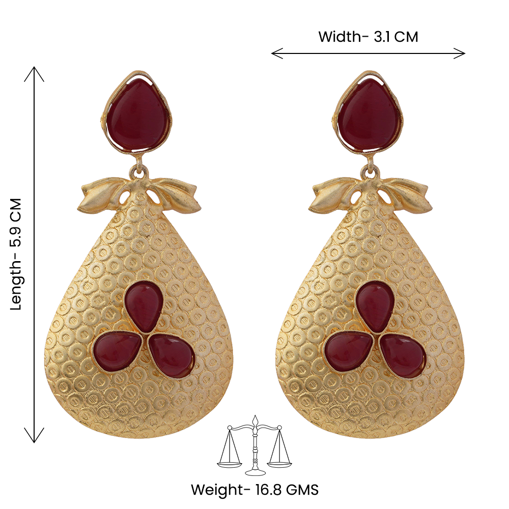 Pallavi- Stone Studded Dangler Earrings
