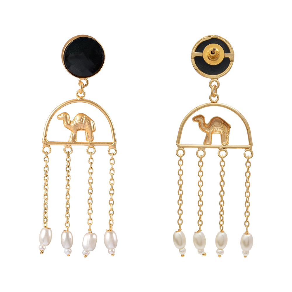Samaira- Stone Studded Dangler Earrings