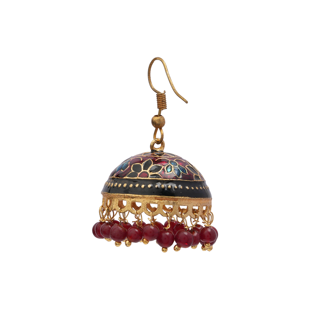 Sohini- Hanging Pearl Jhumka Earrings