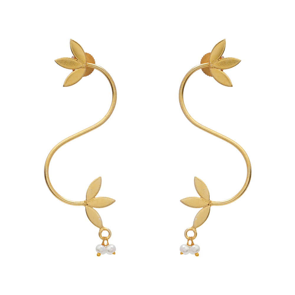 Aparna- Hanging Pearl Dangler Earrings