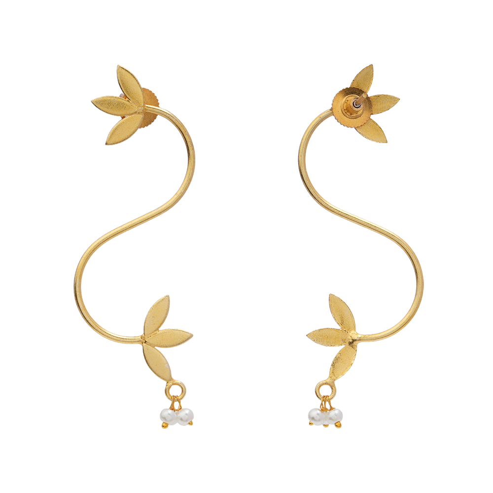 Aparna- Hanging Pearl Dangler Earrings
