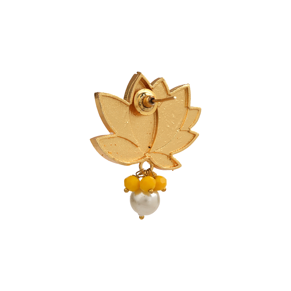 Kiyona – Hanging Pearl Stud Earrings