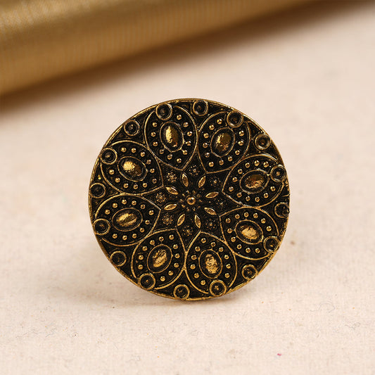 Aparajita- Golden Adjustable Ring