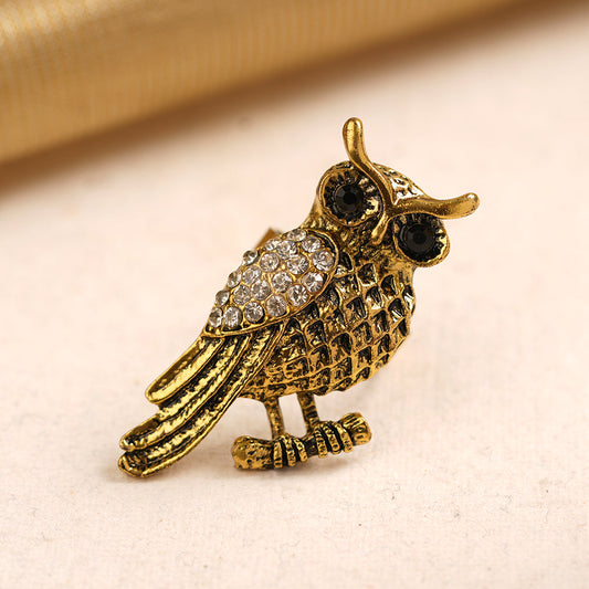 Damini- Stone Studded Golden Adjustable Ring