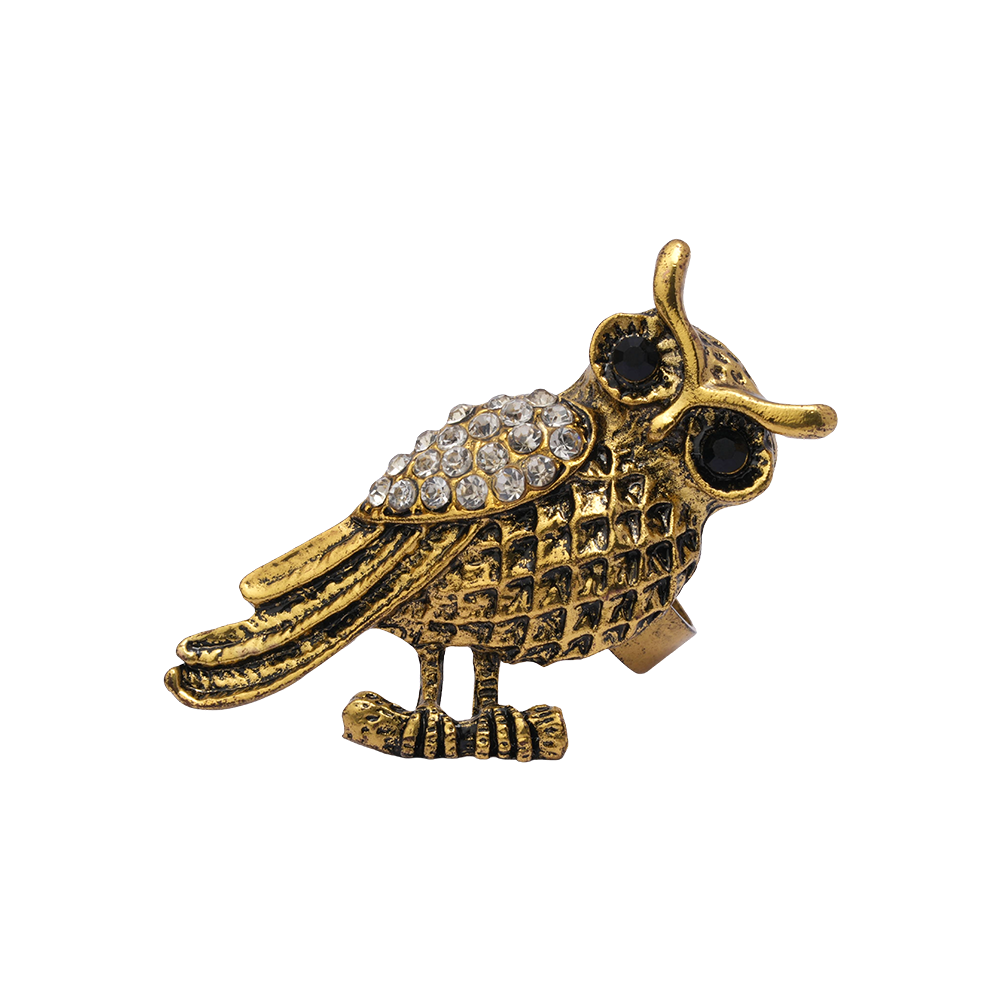 Damini- Stone Studded Golden Adjustable Ring