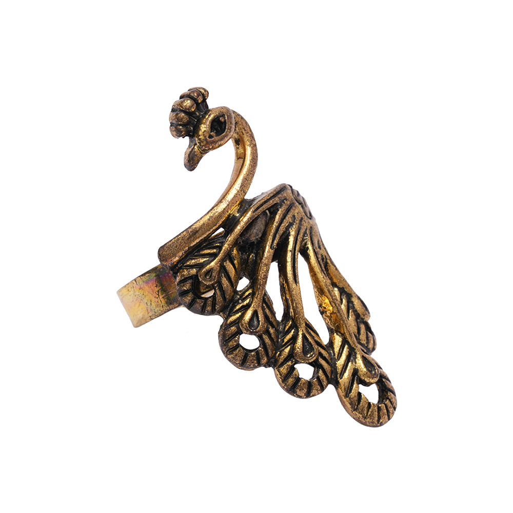 Deepika- Golden Adjustable Ring