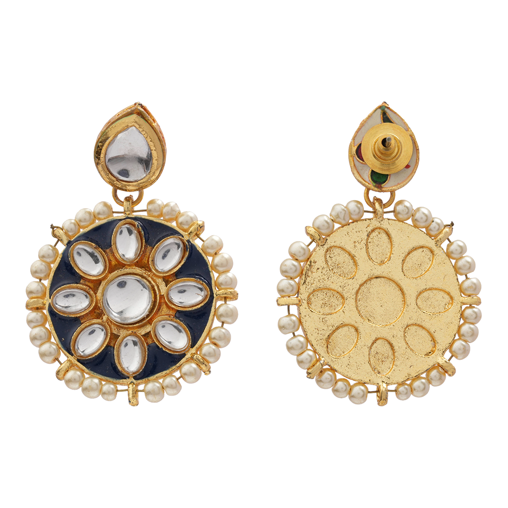 Kumudini- Stone Studded Beaded Neckpiece Set