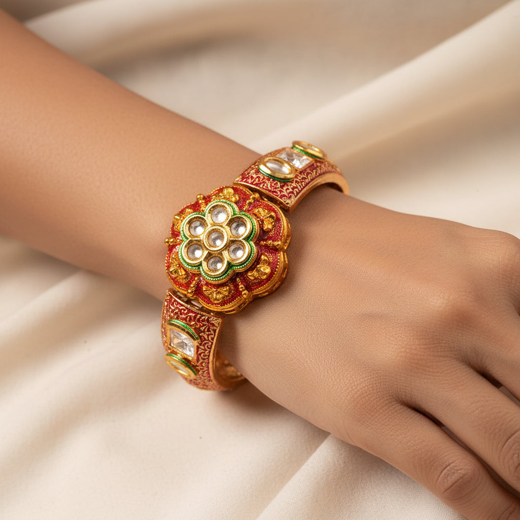 Pranita- Kundan Studded Bracelet