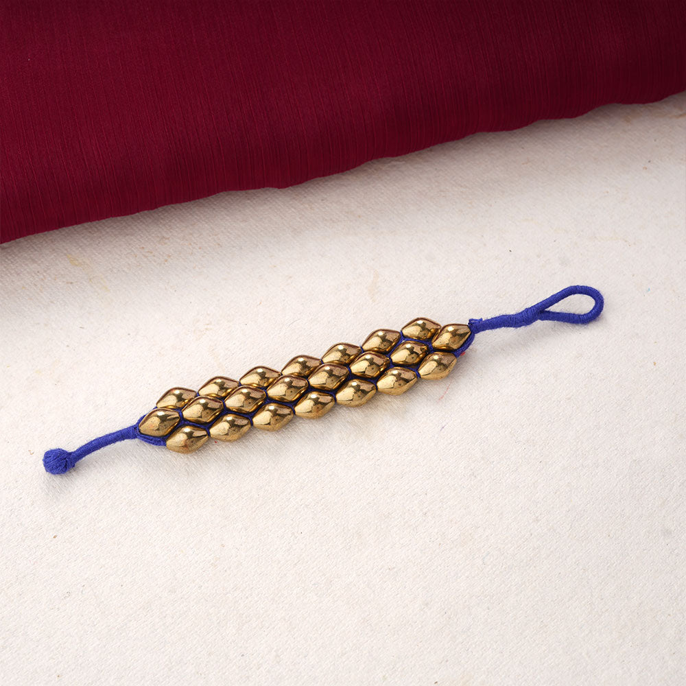 Abhilasha- Golden Pearl thread Bracelet