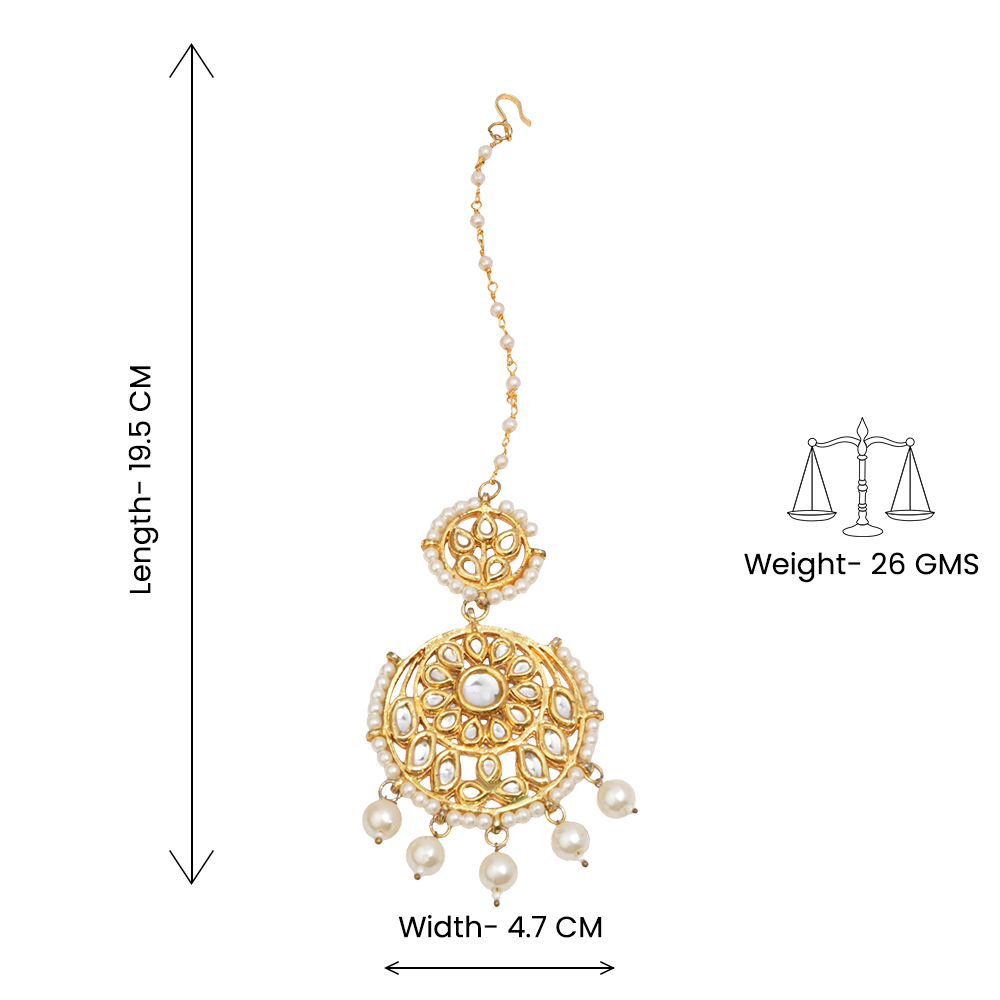 Rajnandini- Rajasthani Kundan Mangtikka
