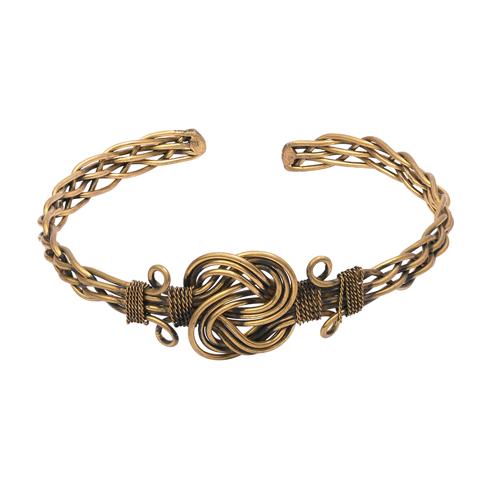 Aditi- Golden Brass Bracelet