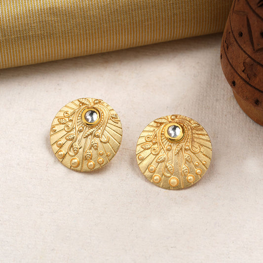Rhea- Kundan Studded Stud Earrings