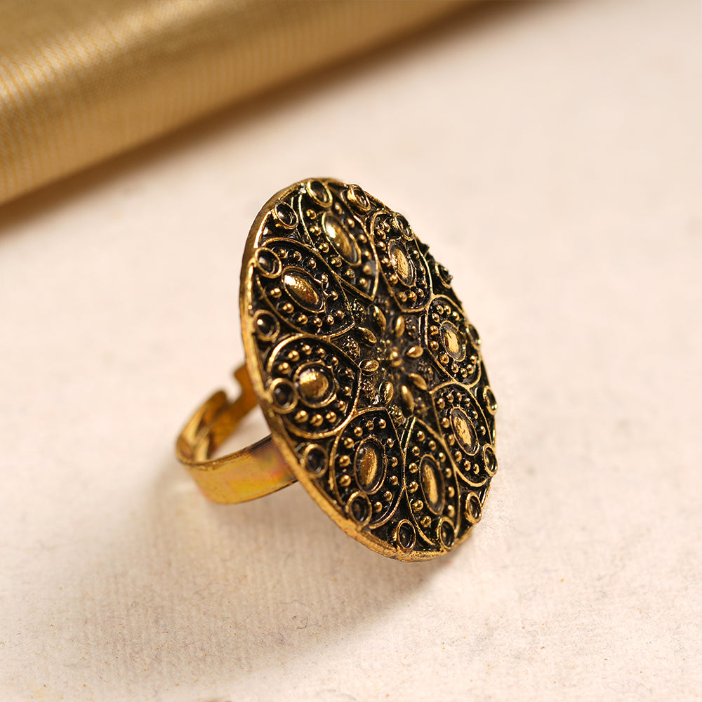 Aparajita- Golden Adjustable Ring