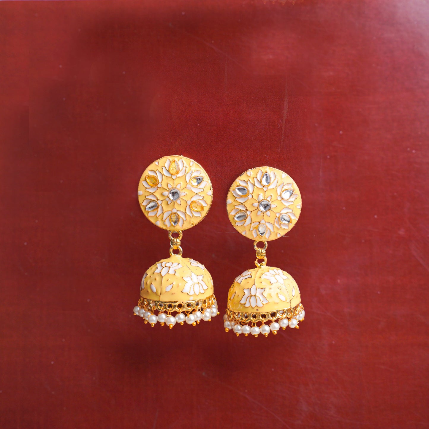 Isha- Hanging Pearl Jhumka Earrings